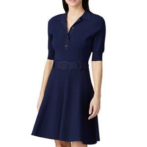 Shoshanna edgemont elegant belted fit&flare dress